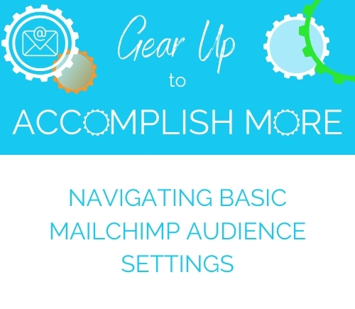 Navigating Basic MailChimp Audience Settings