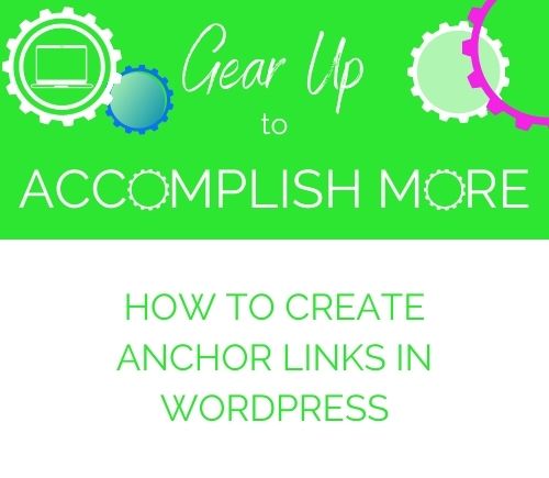 How to Create Anchor Links in WordPress